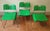 1970s Green Metal Omstack Stackable Chairs by Rodney Kinsman for Bieffeplast, Italy, 1970s, Set of 3 For Sale - Image 5 of 8