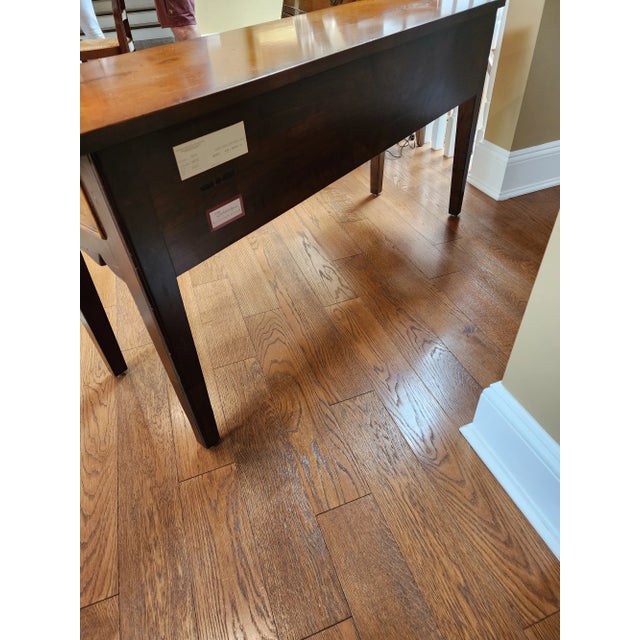 Baker Furniture Company Late 20th Century Solid Maple 2 Drawer Console Sofa Table by Baker Milling Road Made in Italy For Sale - Image 4 of 11