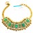 Bochic “Vintage Retro” Natural Emeralds & Diamonds Set In 18K Gold & Silver For Sale