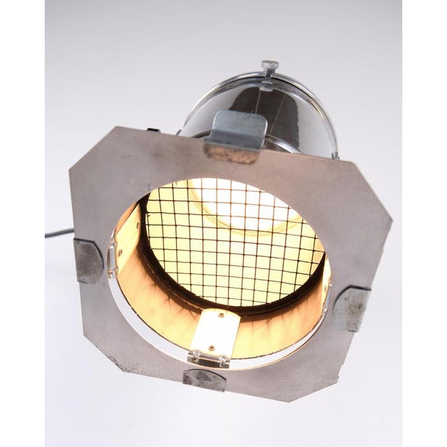 Vintage Spotlight Lamp in Polished Aluminium, 1950s For Sale - Image 4 of 10