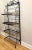 Metal Vintage French Style Four Tier Scrolled Wrought Iron & Brass Baker's Rack For Sale - Image 7 of 10