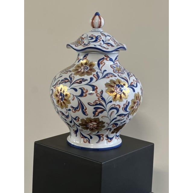 Decorative Vase with Lid in Porcelain from Manifattura Artistica Le Porcellane, Florence, 1950s For Sale - Image 6 of 6