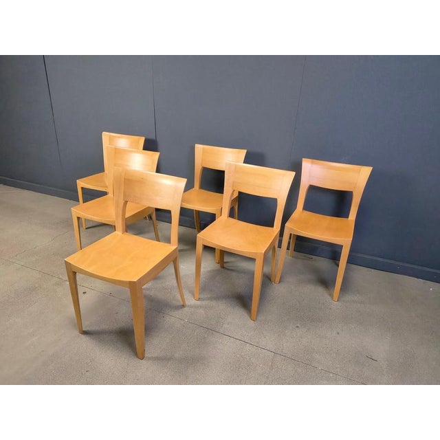 Vintage Oak Dining Chairs, Belgium, 1980s, Set of 6 For Sale - Image 11 of 16