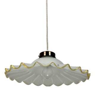 Murano Fazzoletto Glass Pendant Lamp, 1980s For Sale