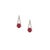 Natural Tourmaline Diamond Dangle Stud Earrings 0.75" 14k White Gold 2.48 TCW For Sale - Image 4 of 12