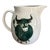 1960s Mid-Century Modern Arabia Finland Green Cow Milk Jug Pitcher For Sale