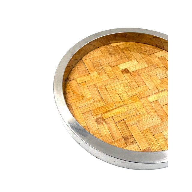 Hollywood Regency Bamboo and Brass Tray, Italy 1970s For Sale - Image 12 of 12
