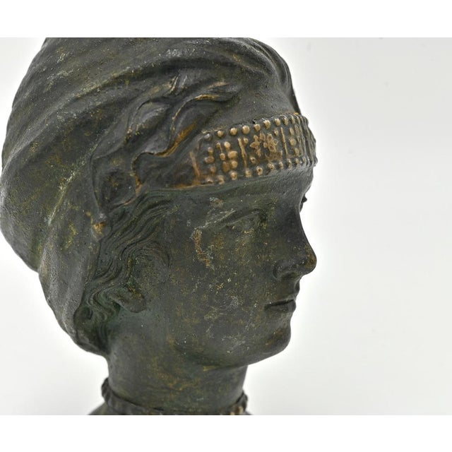 Bronze Jug Sculpture with Female Head Design, Early 20th Century For Sale - Image 5 of 8
