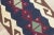 1970s Scandinavian Geometric Style Turkish Navy Blue and Blue Oushak Kilim Rug For Sale In Sacramento - Image 6 of 11