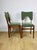 Set of 2 Hałas Vintage chairs in green-olive vintage colour. A pair of fully restored, original chairs designed by Rajmund...