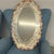Mid-Century Modern Oval Murano Glass Mirror with Pink Flowers, 1950s For Sale - Image 11 of 11