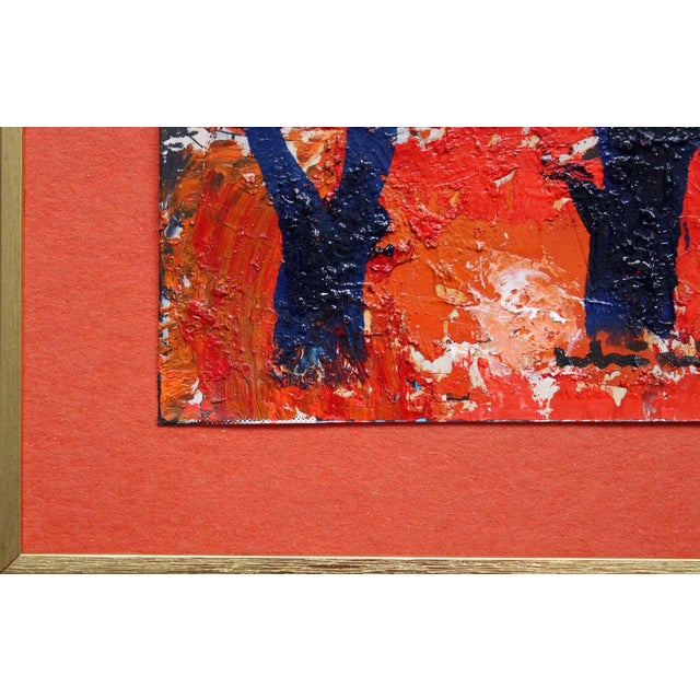1990s Laimdots Murnieks, Sunrise, 1990, Oil on Cardboard For Sale - Image 5 of 9