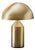 Small Metal Satin Gold Atollo Table Lamp by Vico Magistretti for Oluce For Sale