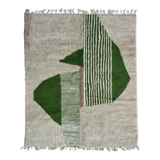Moroccan Contemporary Wool Rug - 10 X 8.1 Ft For Sale
