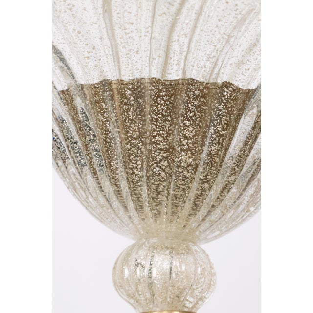 Vintage Murano Style Crystal J Arms Chandelier With Gold & Rose Inflections For Sale - Image 10 of 14