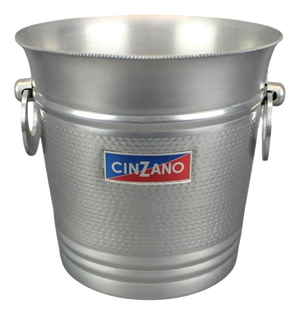 Italian Ice Bucket in Aluminum from Cinzano, 1970s