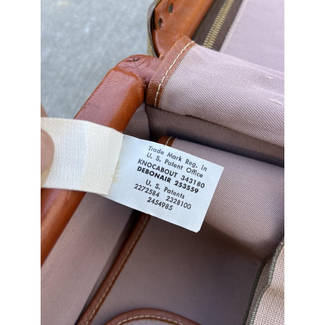 Brown 1950s Hartmann Knocabout Vintage Suitcase Brown Leather For Sale - Image 8 of 9