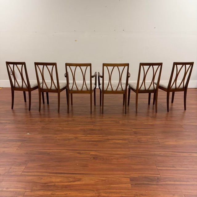 Wood G-Plan Curved Back Dining Chairs Set of 6 For Sale - Image 7 of 8