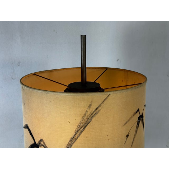 Black Mid-Century Modernist Italian Floor Lamp with Marble Base, 1950s For Sale - Image 8 of 14
