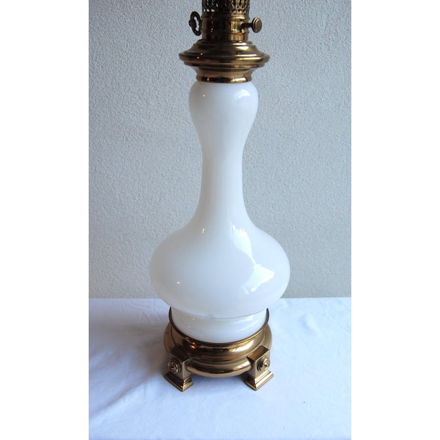 1920's French Opaline Glass Table Lamp For Sale In Philadelphia - Image 6 of 7