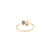 Natural Multi Sapphire Two Stone Ring in 18k Yellow Gold Size 4 For Sale In New York - Image 6 of 11