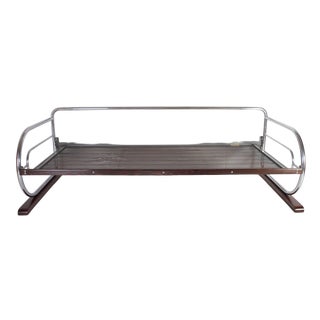 Bauhaus Tubular Chrome Daybed by Hynek Gottwald for Kovona, 1950s For Sale
