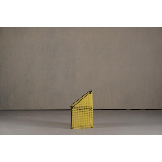 Yellow Vintage Yellow Metal Chair by Peter Preller, Germany, 1980s For Sale - Image 8 of 13