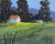 Mendocino Farmhouse, Modern Impressionist Oil For Sale