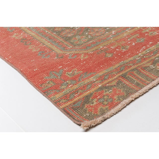 Faded Antique Medallion Runner For Sale - Image 4 of 10