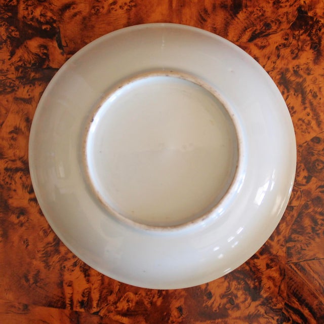 Trio of Rose Canton Chinese Export Porcelain Plates For Sale - Image 17 of 18