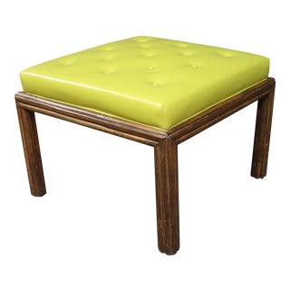 Mid Century Ottoman by McGuire For Sale