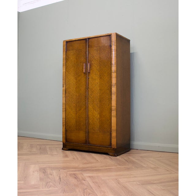 Mid-Century Modern Mid-Century Oak Compact Wardrobe, 1950s For Sale - Image 3 of 8