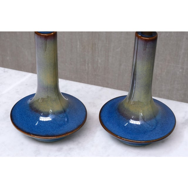 Table Lamps in Glazed Stoneware by Einar Johansen for Søholm, Denmark, 1960s, Set of 2 For Sale - Image 12 of 14
