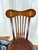 1970s Traditional Roll-Top Secretary Desk With Mother-of-Pearl Inlay Chair For Sale - Image 11 of 12
