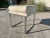 Chrome Milo Baughman Style Chrome Upholstered Stool For Sale - Image 8 of 13