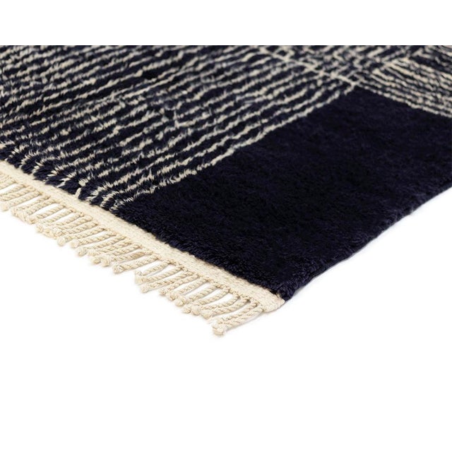 Early 21st Century Hand-Knotted Wool Rug by Azele Studio For Sale - Image 5 of 10