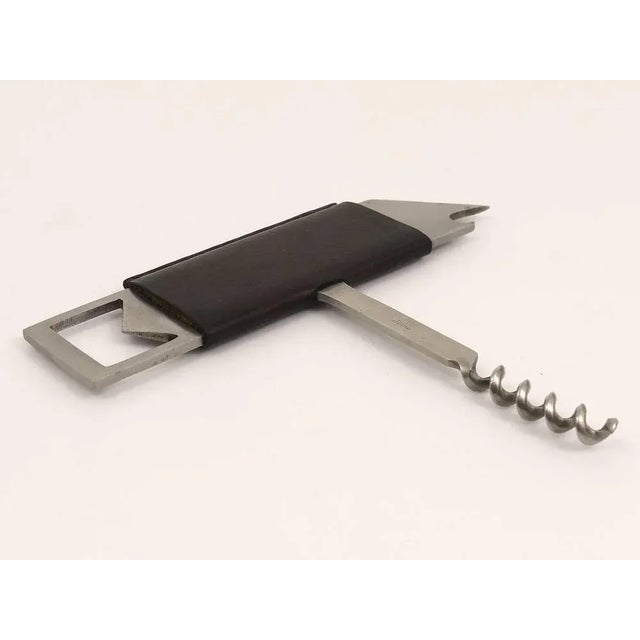 Bird Bottle Opener in Leather attributed to Carl Auböck for Amboss Austria, 1960s For Sale - Image 6 of 10