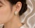 Modern Late 20th Century Pair of 18K White Gold Geometric Beehive Diamond Earrings For Sale - Image 3 of 3