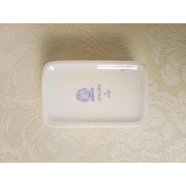 Herend Herend Mini Trinket Box With Lid Chinese Bouquet Rust Apponyi Orange 7876 Aog Hungarian Porcelain Chinoiserie Grandmillenial Decor For Sale - Image 4 of 13