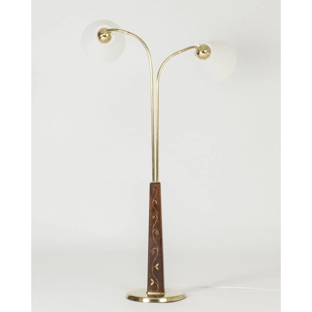 Scandinavian Modern Floor Lamp by Tor Wolfenstein, 1940s For Sale - Image 4 of 11
