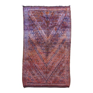 1980s Collectible Moroccan Wool Rug - 12.4 X 6.5 Ft For Sale