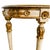 1950s Neoclassical Style Italian Gilt & Cream Painted Finish Demilune Console Table For Sale - Image 9 of 13