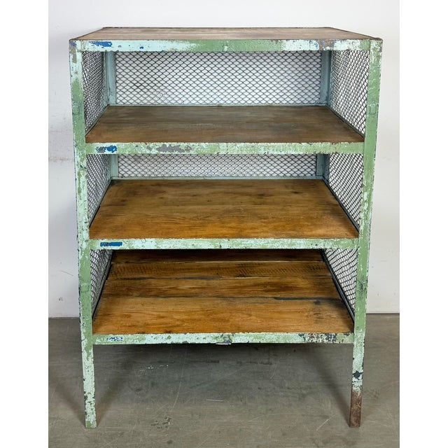 Industrial Green Shelf, 1960s For Sale - Image 6 of 18