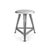 Metal Model 1S / 48 Stool in Naked Steel from Rowac For Sale - Image 7 of 7