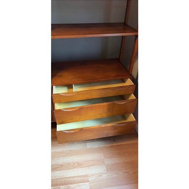 Noral Olson Kopenhavn Mid Century Danish Freestanding Wall Unit For Sale - Image 11 of 11
