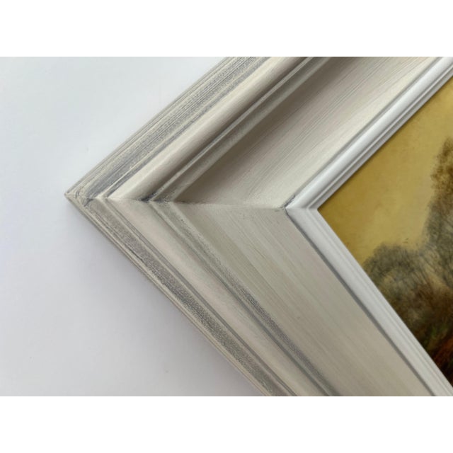 Reflections on Forest Pond in the English Countryside with Warm Yellows & Browns 1979 For Sale - Image 12 of 12