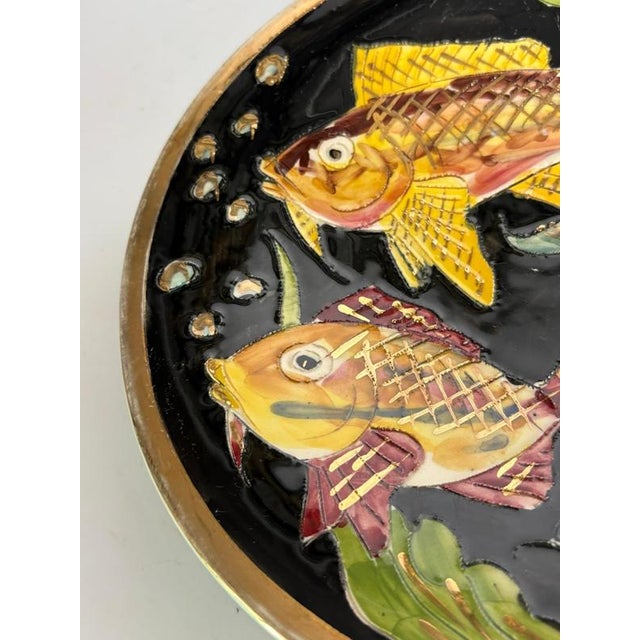 Ceramic Ceramic Vide-Poche with Fish Motif, France, 1960s For Sale - Image 7 of 12