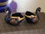 Limogenes, Royal Blue and 22 K Gold Miniature Pair of Decorative Swans For Sale - Image 9 of 12