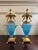 Pair Antique French Blue Opaline Urns With Ormolu Mounts Cherub Finials Eagle Handles 19th Century For Sale In Raleigh - Image 6 of 15