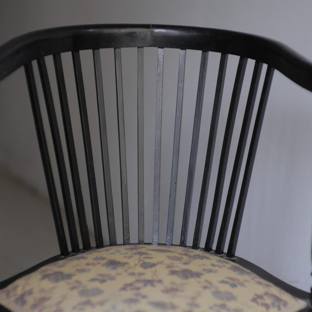 Wood Chair with Armrests attributed to Adolf Loos, 1940s For Sale - Image 7 of 18